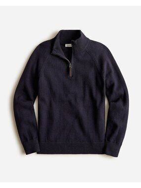 NWT Crewcuts Boys' Cotton Cashmere 1/2 Zip Sweater AZ753 Blue Size XS 4-5 $65